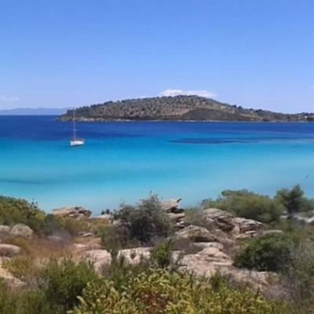 Havikee, private beach villa! Ormos Panagias Exteriör bild