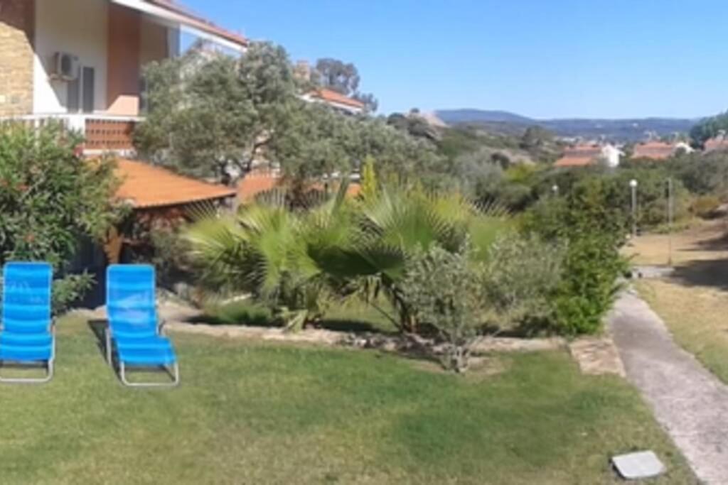 Havikee, private beach villa! Ormos Panagias Exteriör bild